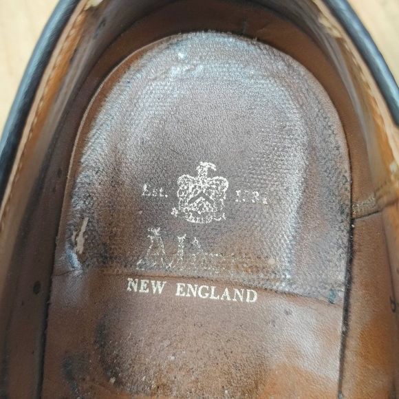 Alden New England Straight Tip Bal- Mens- Size 10B- Brown- [C906]- Oxford Shoes